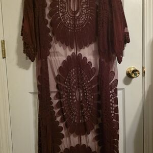 Rebellion Burgundy Lace Cardigan